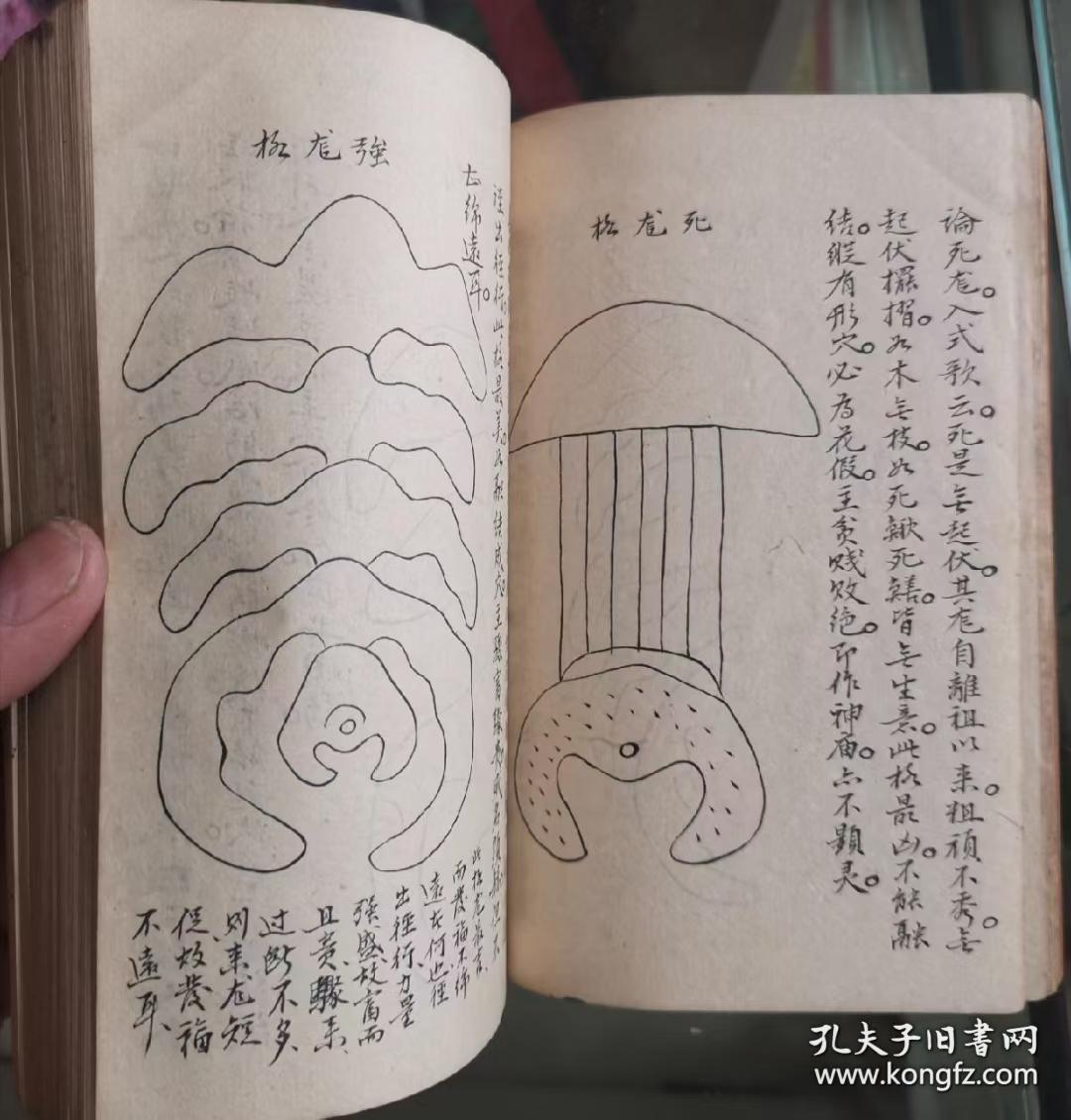 字品一流清代手稿杨公廖金精地理穴法秘籍,认龙捷要,寻龙总诀,枝榦