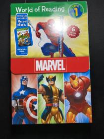 World of Reading Marvel Boxed Set: Level 1: Purchase Includes Marvel eBook!  英文原版6冊全