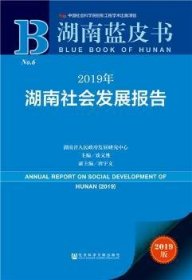 2019年湖南社会发展报告(2019版)