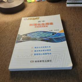 思维导图·高中数理化生用表及重难点解读