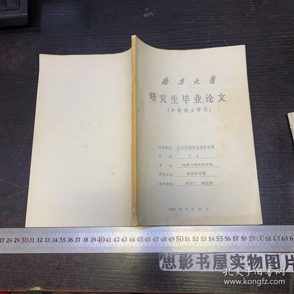 南京大学研究生毕业论文