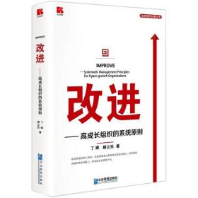 保正版！改进——高成长组织的系统原则9787516424070企业管理出版社丁晖,顾立民