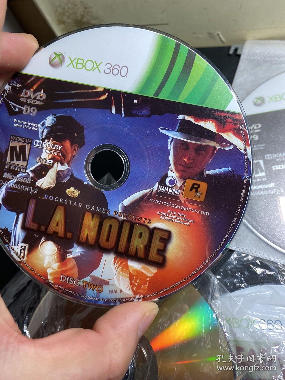 游戏xbox360游戏光盘黑色洛城lanoire空中冲突太平洋航母airconflicts