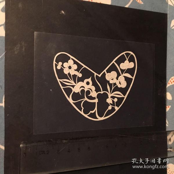 老鞋花剪纸(称心如意)1张白色