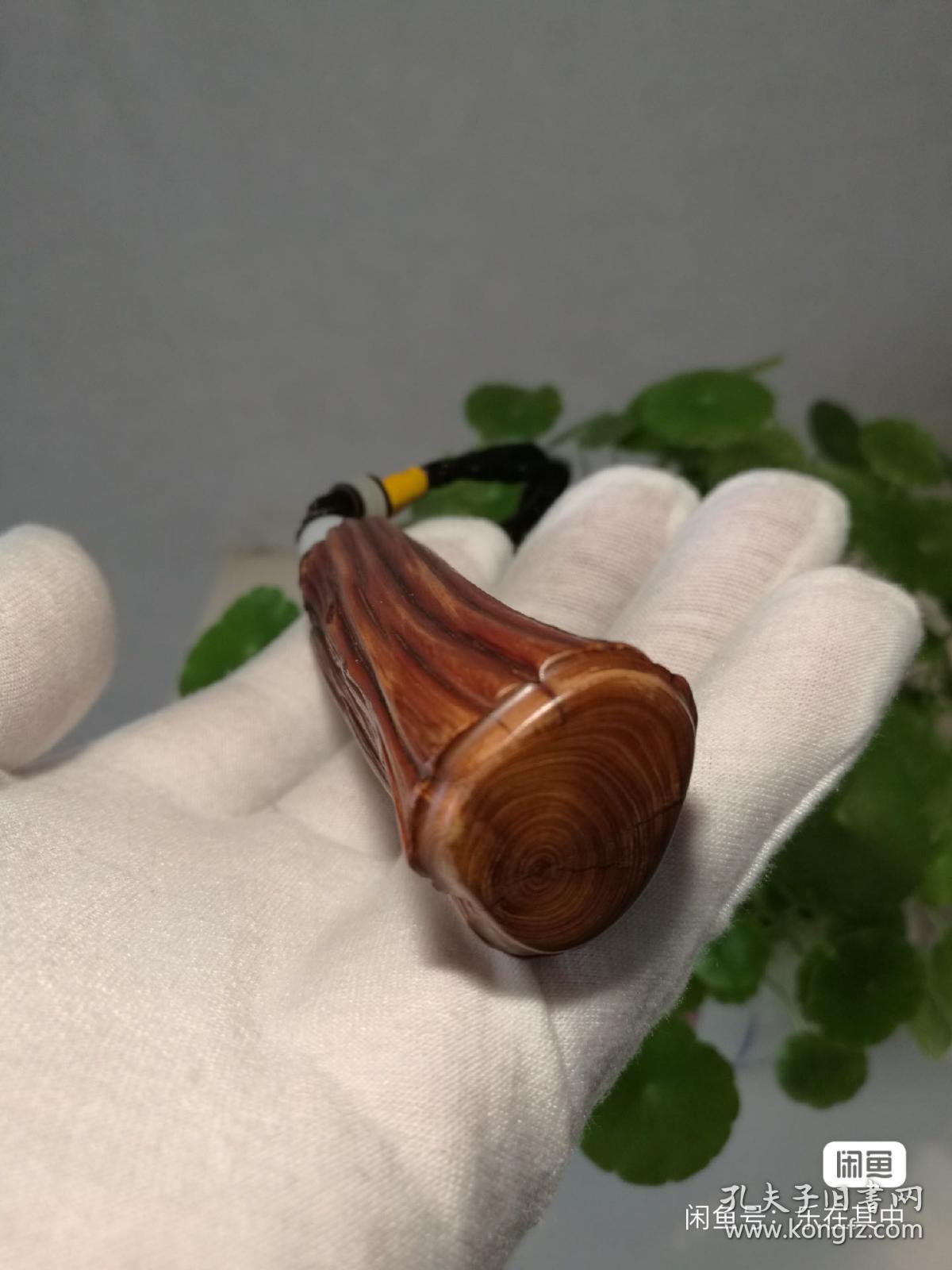 太行崖柏陈化红骨料,"金箍棒"手把件:太行崖柏陈化料,高崖红骨料,太行