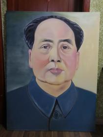 巨幅毛主席肖像油画