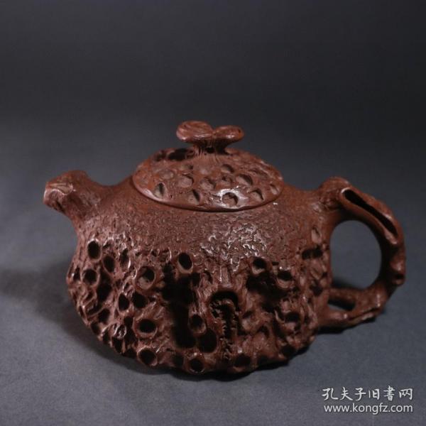 旧藏【老紫砂供春壶】落款「供春」明代容量约 180cc