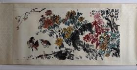 花鸟画镜心（诸乐三）
