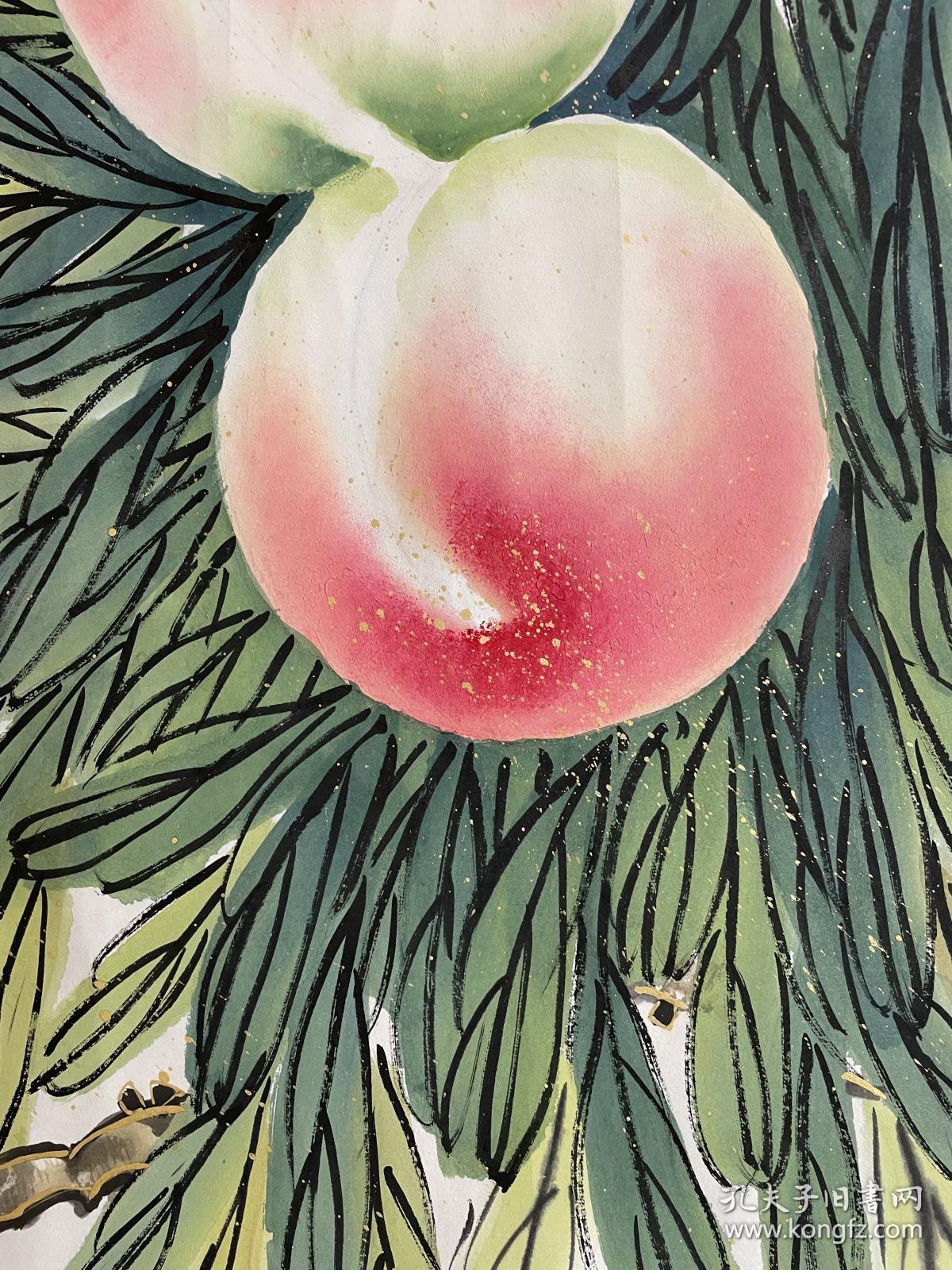 献寿刘西古九寿桃