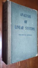 ANALYSIS OF LINEAR SYSTEMS 线性系统分析（英文版）