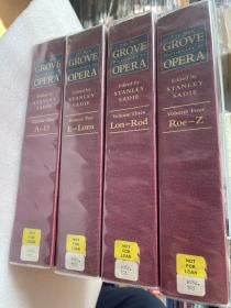 现货 The New Grove Dictionary of Opera: 4 Volumes  英文原版 新格罗夫歌剧辞典：4卷全  斯坦利·萨迪（Stanley Sadie）1992年初版