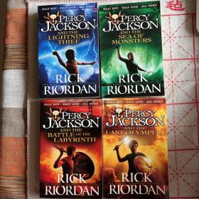 波西杰克逊系列 【英文版】四册 Percy Jackson and the Battle of the Labyrinth、Lightning Thief、Sea of Monsters、Last Olympian