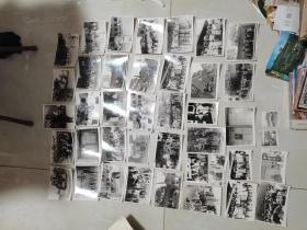 八十年代学校黑白老照片42张合售
