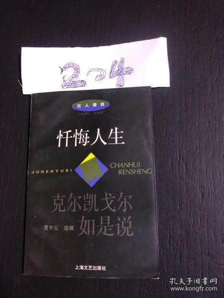 忏悔人生: 克尔凯戈 尔如是说