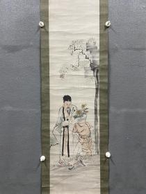 清代佚名人物畫《采藥圖》