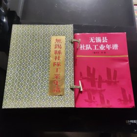 无锡县社队工业年谱 带盒精装