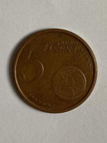 西班牙第一版2005年5歐分歐元硬幣