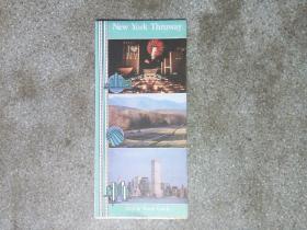 旧地图-美国纽约州高速公路地图英文版(1992年?)2开85品