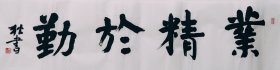 四尺对开书法作品一幅 业精于勤 140厘米X35厘米 宣纸手写