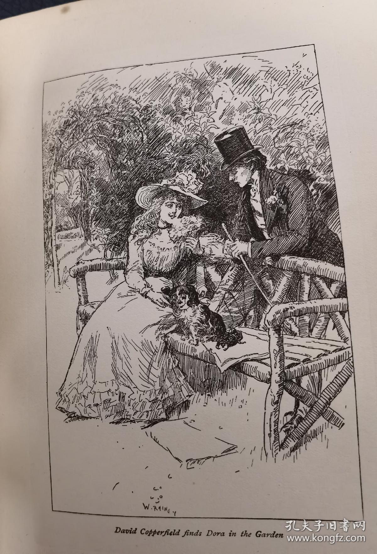 1902年charlesdickensdavidcopperfield狄更斯大卫科波菲尔插图本古董