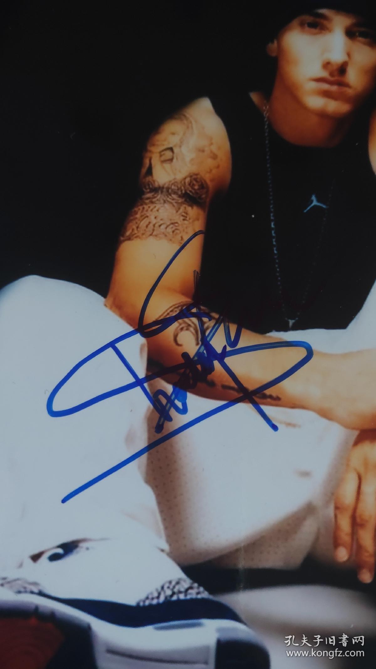 签名照著名说唱歌手姆爷埃米纳姆签名照