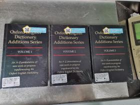 Oxford English Dictionary Additions Series
(Volume1,Volume2,Volume3,3Volume合售)
牛津英语大词典第二版补编