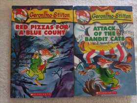 Geronimo Stilton （2本英文版合售）: Red Pizzas for a Blue Count /ATTACK OF THE BANDIT CATS