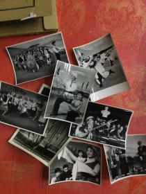 《我国的杂技艺术》  电影照片、电影工作照、附说明书、全套8张完整、老照片收藏