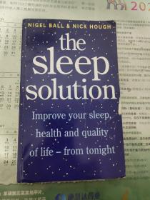 the sleep solution【有破损，有污渍 有划线 书发黄 见图】