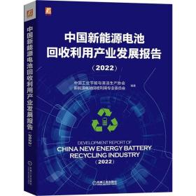 正版书籍 中国新能源电池回收利用产业发展报告（2022）