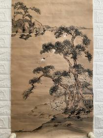 清代 无款《山水》笔墨精道老辣 意境悠远