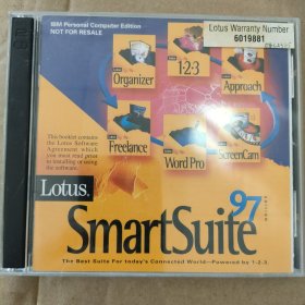 CD VCD DVD MP3 游戏光盘 软件 碟片: Lotus SmartSuite97中文版 见图 光盘2张 盒装2碟 多单合并运费 2碟 货号盒