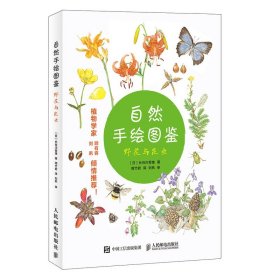 [正版现货]自然手绘图鉴野花与昆虫