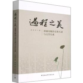 过程之美 唐前诗赋的文体互动与文学生成唐定坤中国社会科学出版社