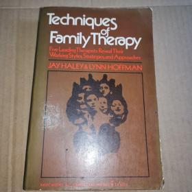 《Techniques of Family Therapy》（<家庭疗法技巧>。人类学家心理治疗学家贝特森和催眠疗法大宗师艾瑞克森二人的高徒Jay Haley的专著，是家庭疗法的奠基之作。）