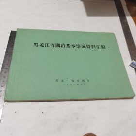 黑龙江省湖泊基本情况资料汇编（16开）