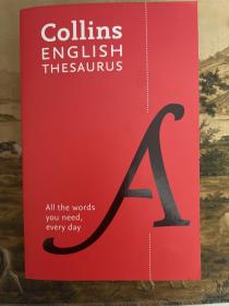 Collins English Thesaurus Paperback Edition: 300,000 Synonyms and Antonyms for Everyday Use