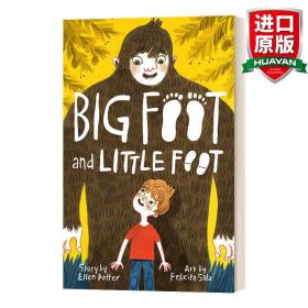 英文原版 Big Foot and Little Foot (Book #1) 大脚与小脚1 儿童章节书 Felicita Sala插画 英文版 进口英语原版书籍