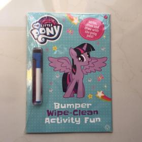 小马宝莉可重复擦写Bumper Wipe-Clean Activity Fun Write count and draw with the pony pals My Little Pony