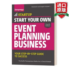 英文原版 Start Your Own Event Planning Business, 4th Edition 开始自己的商业活动策划:你一步一步的成功指南,第四版 英文版 进口英语原版书籍