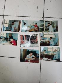 九十年代工厂办公彩色老照片8张合售