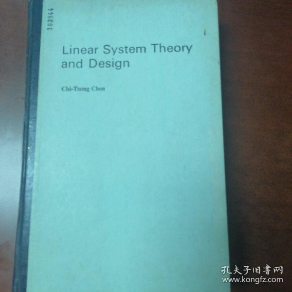 Linear system theory and design chi tsong chen 