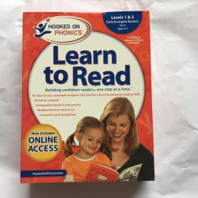 现货 英文原版 Hooked on Phonics Learn to Read - Levels 1&2 Complete Pre-K Ages 3-4 带DVD 美国自然拼读法教材 迷上语音