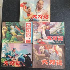 经典连环画《大刀记》1--5全