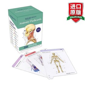 英文原版 Kaplan Anatomy Flash cards 卡普兰解剖学闪卡 英文版 进口英语原版书籍