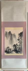 傅有叶山水小品<幽径>