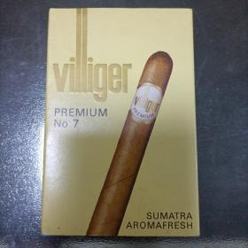 烟标 威力加7号 villiger premium no 7 sumatra 硬纸盒 5只装 品佳