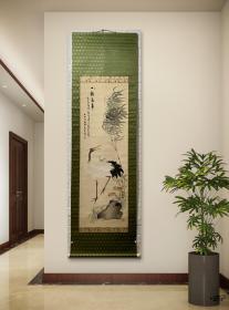 姬岛竹外（1840—1928年），幼名矶熊，名纯，字子纯，号玄洋、玄洋钓徒、吾竹草堂。九州筑前国（今福冈县）生人。日本美术协会会员。工山水、人物，尤善工笔花鸟。
大阪南画坛耆宿。与帝室技艺员森琴石被誉为“南画坛双璧”。