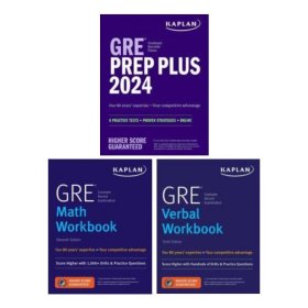 GRE Complete 2024 卡普兰2024美国研究生入学考试备考全套3本 6套题+实用技巧+在线练习