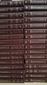 大英百科全书 32册全套 皮面收藏版1986年出版，竹节书脊书顶刷金限量编号 英文原版
Encyclopedia Britannica
